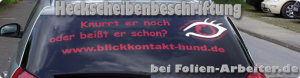 heckscheibenbeschriftung