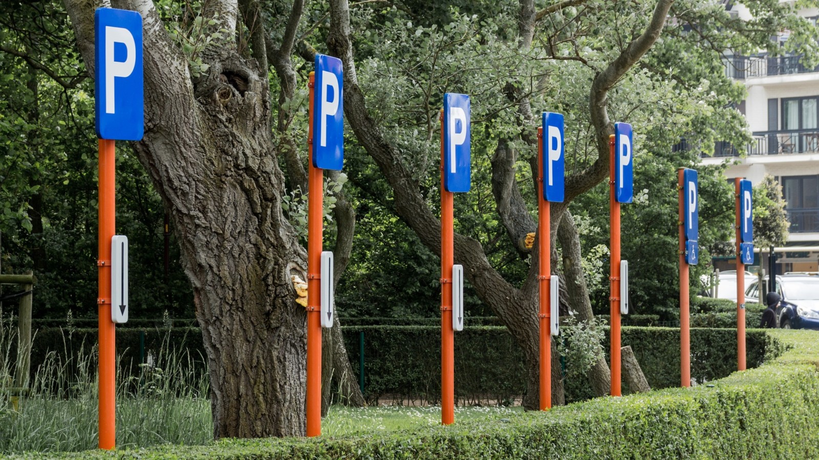 Beschilderung Parkplätze