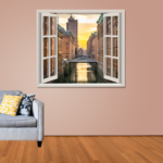 Wandtattoo Sprossenfenster