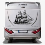 Klebefolien gestalten: Neues Design für Wohnwagen und Wohnmobile 10 Wohnmobil Grafik Segelschiff