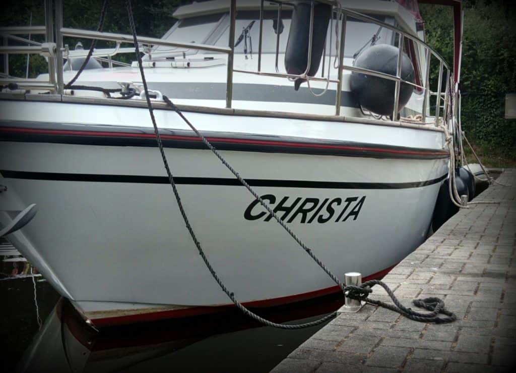 Folienbeschriftung Christa