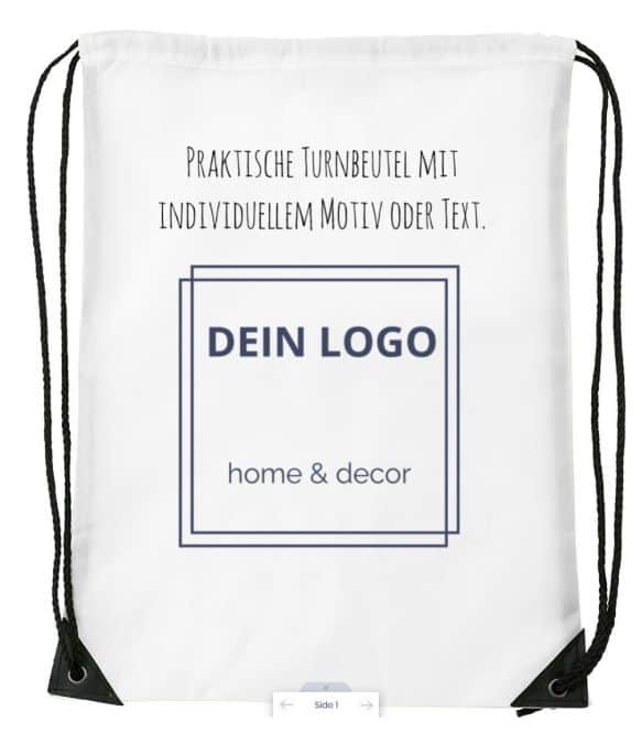 Läuft Bei Dir Turnbeutel – Retro Rucksack Style, 8 Farben, 34x46 Cm