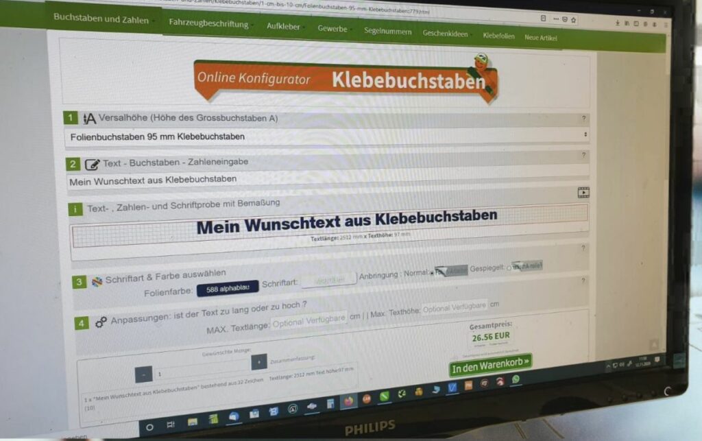 Schriftzug aus Klebefolie selbst erstellen 2 Schriftzug aus Klebefolie selbst erstellen