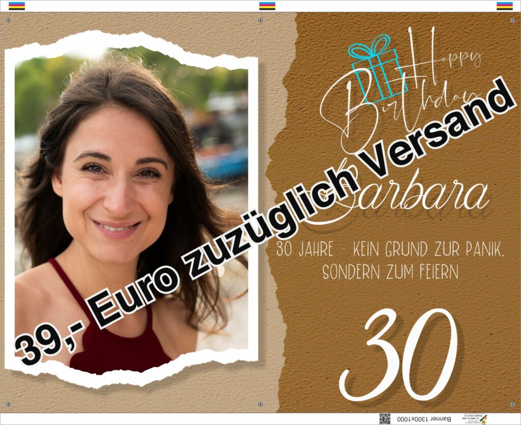 Vorstellung: Geburtstagsbanner triColor und twoColor 17 twocolorFotopreis