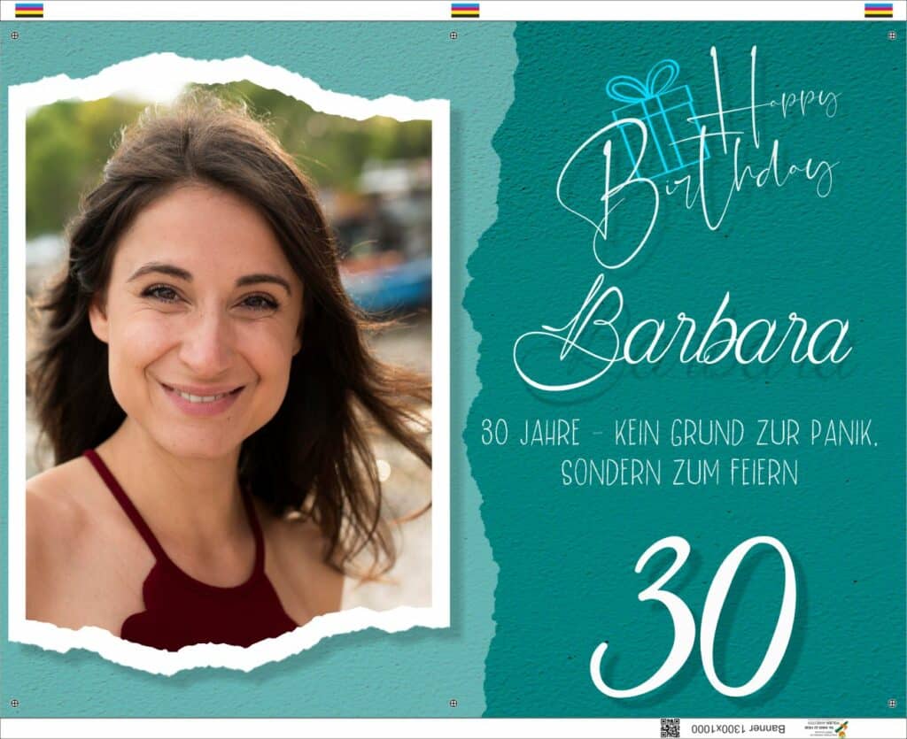 Vorstellung: Geburtstagsbanner triColor und twoColor 10 twocolorfoto1