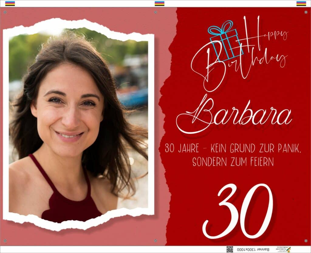 Vorstellung: Geburtstagsbanner triColor und twoColor 12 twocolorfoto3