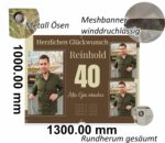Geburtstagsbanner „Sepia Memories“ – personalisiert, wetterfest & einfach online gestalten – Bild 2