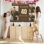 Geburtstagsbanner „Sepia Memories“ – personalisiert, wetterfest & einfach online gestalten – Bild 5