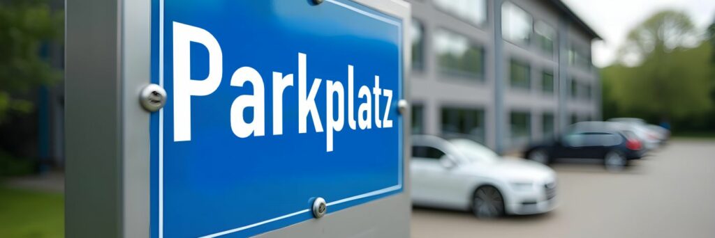 So gestalten Sie Ihr individuelles Parkplatzschild 1 Parkplatz
