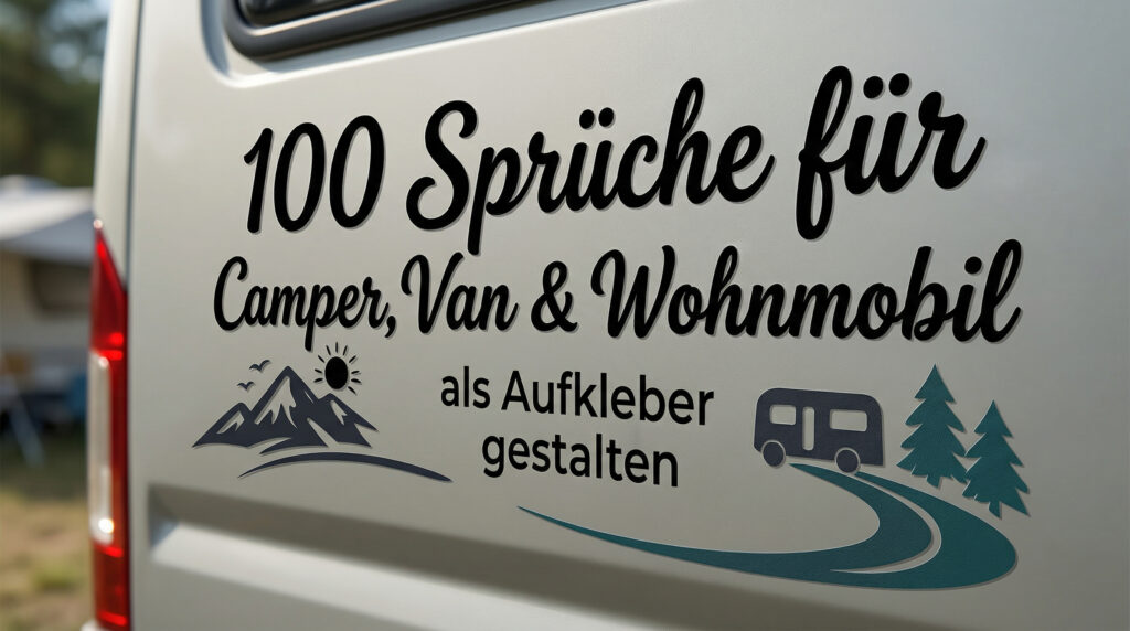 Camper Van und Wohnmobil Sprueche