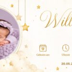 Babybanner — Mond Gold