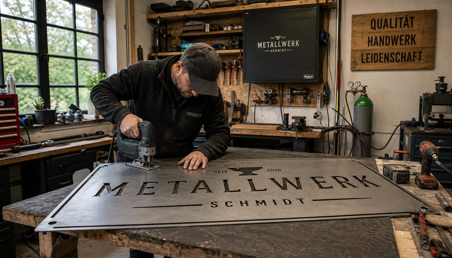 Praxisbild zu Firmenschild: Firmenschild bei Folien-Arbeiter bestellen
