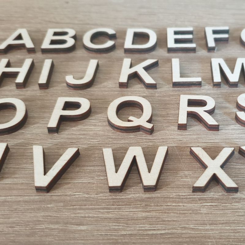 3D Buchstaben und Zahlen