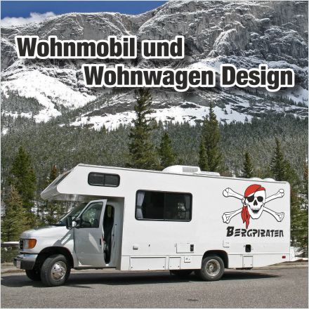 Aufkleber-Set - 20 Aufkleber für Wohnmobil / Wohnwagen / Camping