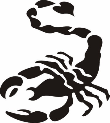 Tribal Scorpion für Heckscheibe aus Orafol Hochleistungsfolie geplottet bis zu 8 Jahre haltbar