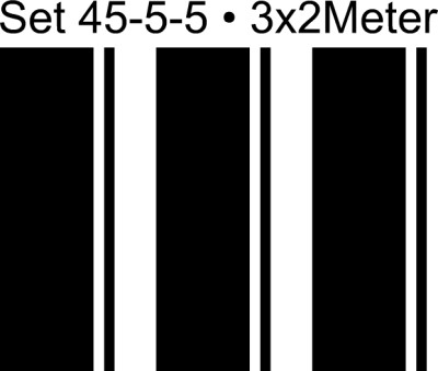 2-Liner Set - 45-5-5 55 breit 2 Meter lang