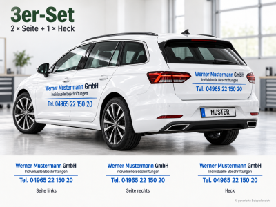 Fahrzeugbeschriftungs-Set für PKW