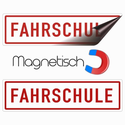 Magnetschild Fahrschule