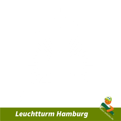 Leuchtturm Hamburg Aufkleber