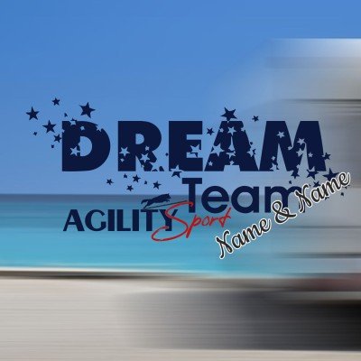 Dream Team Agility Sport Aufkleber