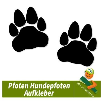 1,5 Bärentatzen-Aufkleber, Hunde-Welpen-Pfoten-Aufkleber