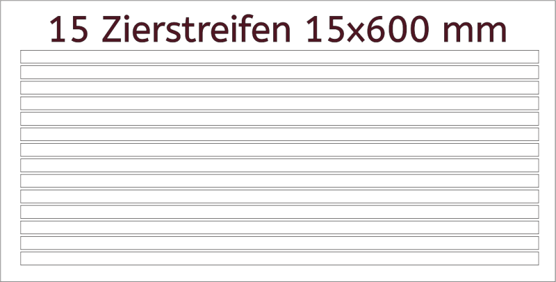 Zierstreifen 15 mm