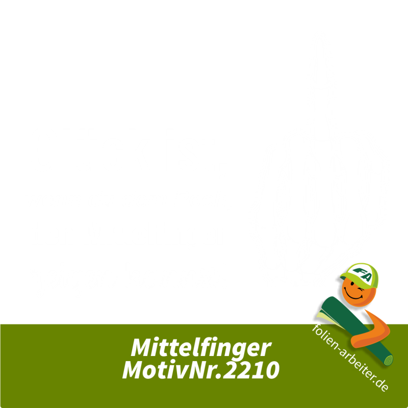 Mittelfinger zeigen