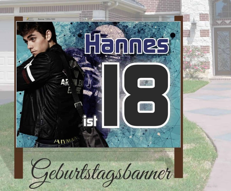 Geburtstagsbanner Selbst Online Gestalten