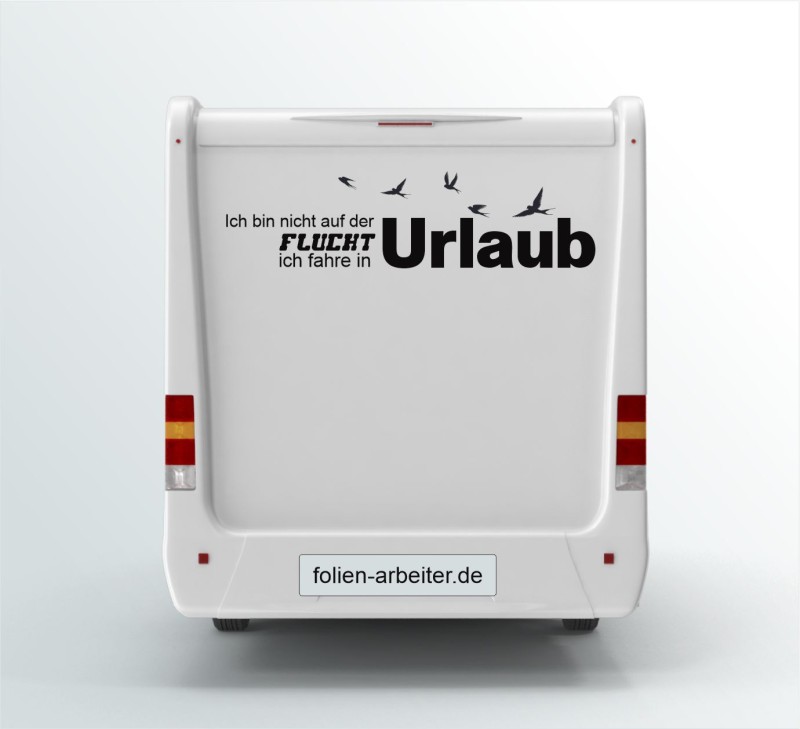 Wohnwagen-Aufkleber Urlaub