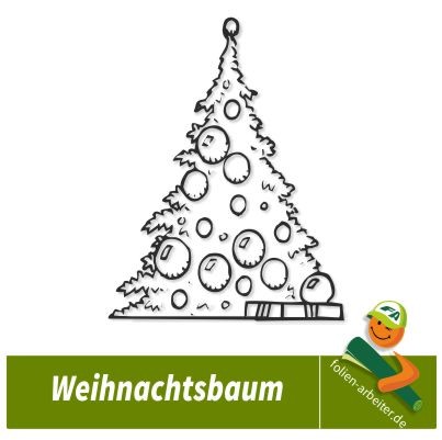 Fenster Sticker Tannenbaum Spray - TenStickers