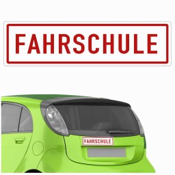 Magnetschild Fahrschule
