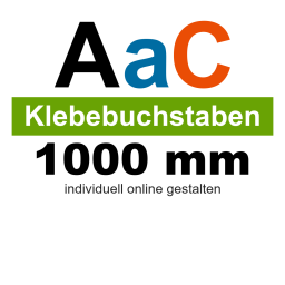 Folienbuchstaben 1000 mm Klebebuchstaben