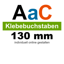 Folienbuchstaben 130 mm Klebebuchstaben