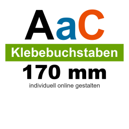 Folienbuchstaben 170 mm Klebebuchstaben
