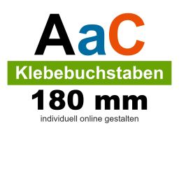 Folienbuchstaben 180 mm Klebebuchstaben