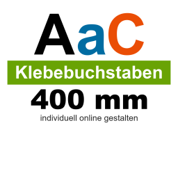 Folienbuchstaben 400 mm Klebebuchstaben