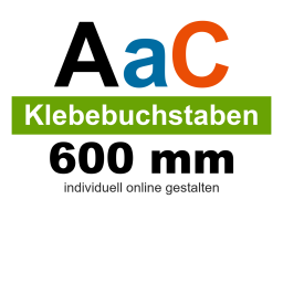 Folienbuchstaben 600 mm Klebebuchstaben