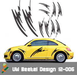 VW BEETEL Aufkleber DESIGN 12-006
