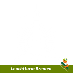 Leuchtturm Bremen Aufkleber