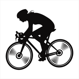 Velocità Cyclist - Premium Radsport-Autoaufkleber
